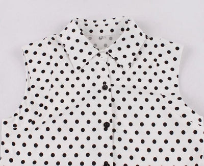 Vestido Vintage Blanco Y Negro De Mujer