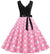 Vestido Vintage De Mujer Rosa