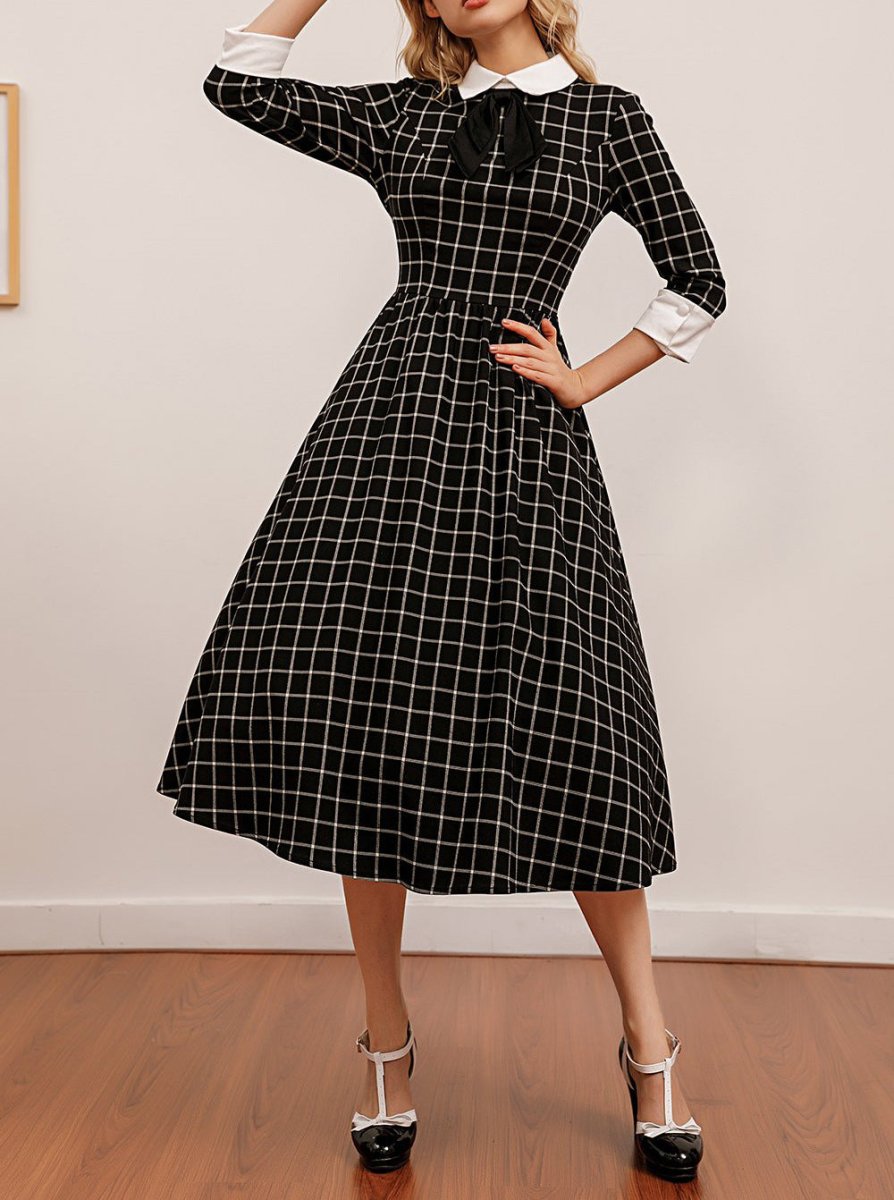 Vestido Vintage Formal De Otoño