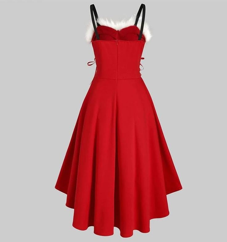 Vestido Vintage De Pelo Rojo