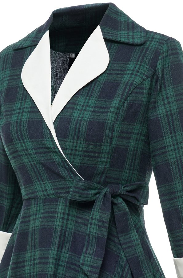 Vestido Piel Vintage Verde