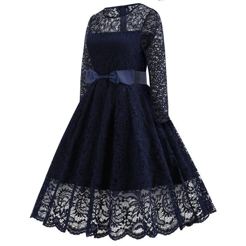 Vestido De Gala Vintage Azul Marino