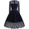 Vestido De Gala Vintage Azul Marino