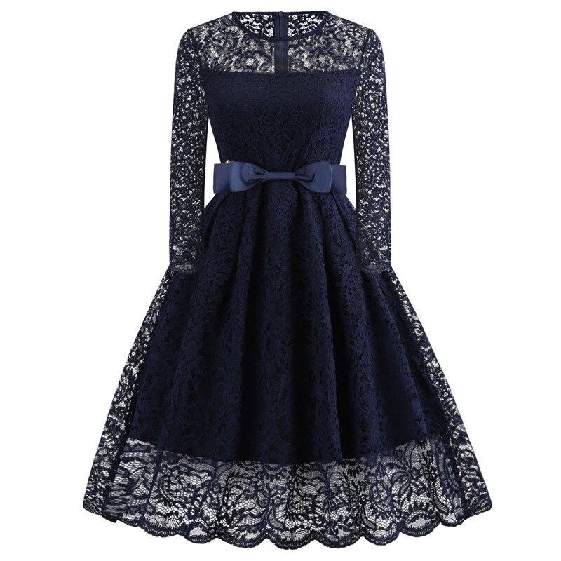 Vestido De Gala Vintage Azul Marino
