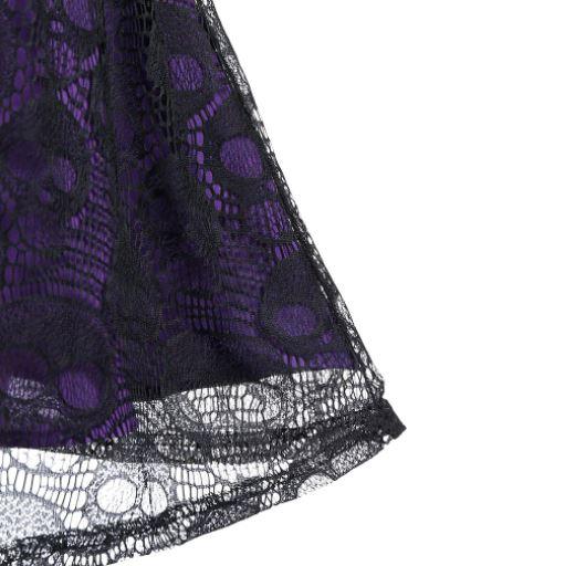 Vestido Vintage Gótico Morado