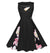 Vestido Vintage Floral Años 50 Talla Grande