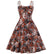 Vestido Vintage Talla Grande Café Blanco