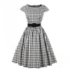 Vestido A Cuadros De La Década De 1960