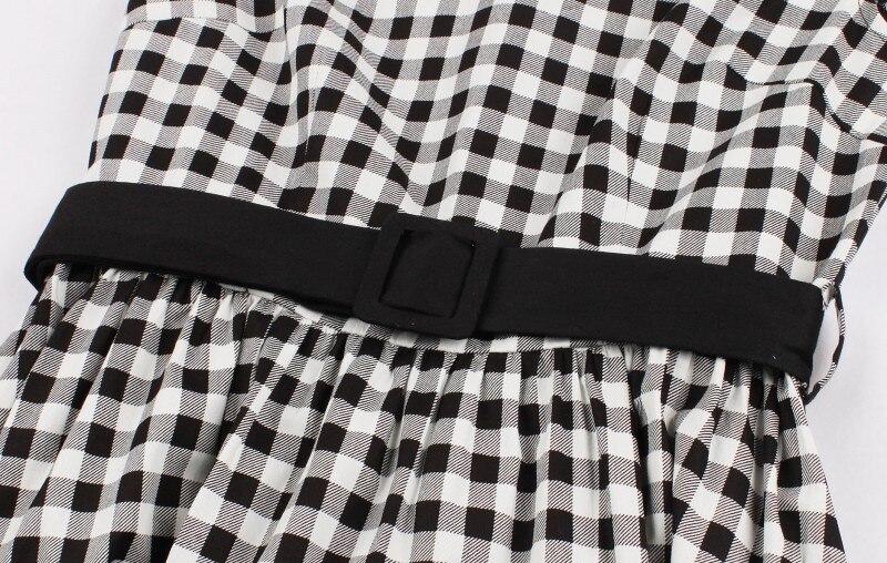 Vestido A Cuadros De La Década De 1960