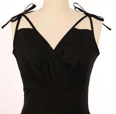 Vestido De Los Años 50 Sin Tirantes Fuera Del Hombro