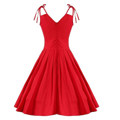 Vestido Rojo Glamour Años 50