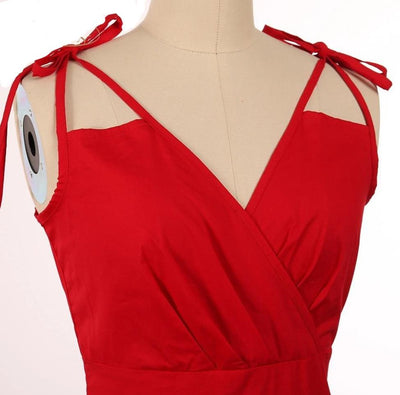 Vestido Rojo Glamour Años 50