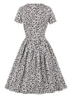 Vestido Vintage De Talle Alto Blanco De Talla Grande