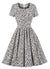 Vestido Vintage De Talle Alto Blanco De Talla Grande