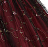 Vestido Vintage Burdeos De Cintura Alta Y Talla Grande