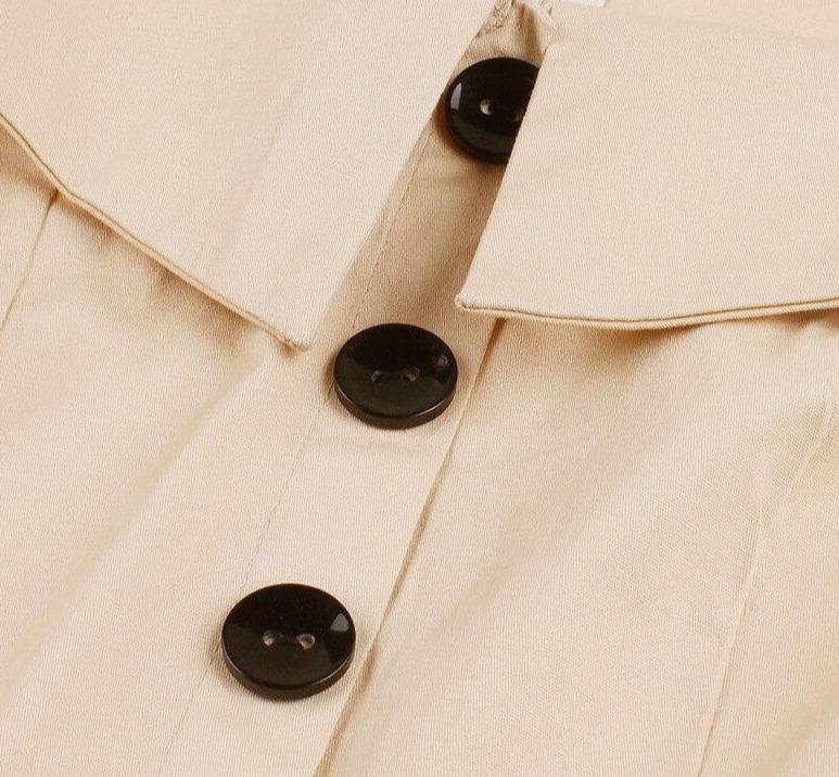 Vestido Audrey Hepburn Años 60 Beige