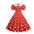 Vestido Vintage De Talla Grande Con Mangas Abullonadas