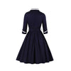 Vestido Años 50 Azul Talla Grande