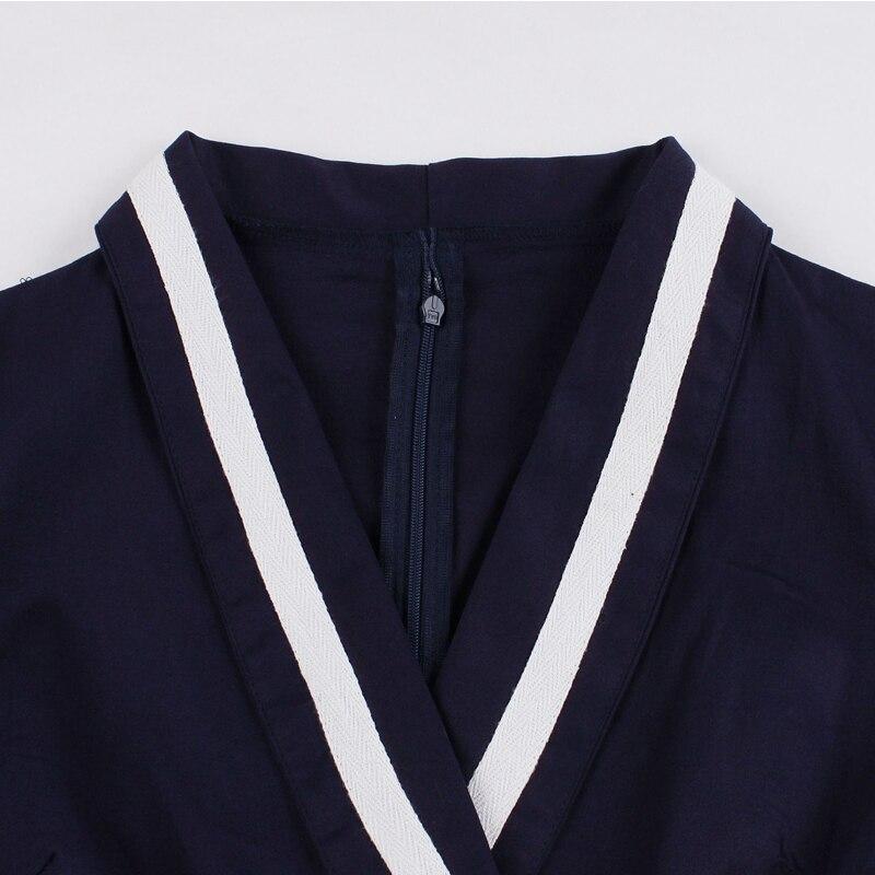 Vestido Años 50 Azul Talla Grande