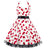Vestido Vintage De Talla Grande Cherry Rockabilly