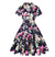 Vestido Vintage Floral Rockabilly Talla Grande