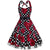 Vestido Vintage Rockabilly Tallas Grandes Rosas Negras