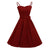Vestido Chic Vintage 60s Burdeos