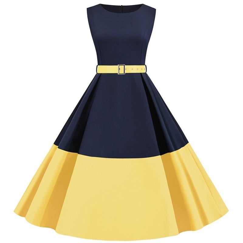 Vestido Amarillo Años 60