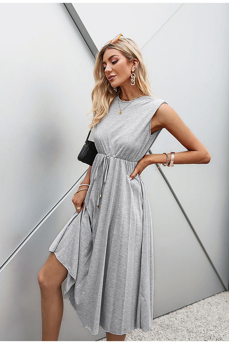 Vestido Gris De La Vendimia