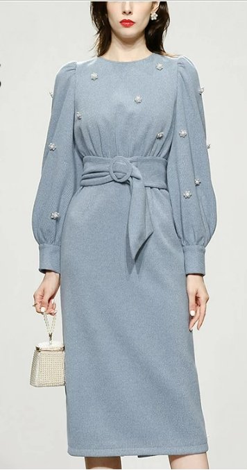 Vestido Vintage Alta Costura Años 40