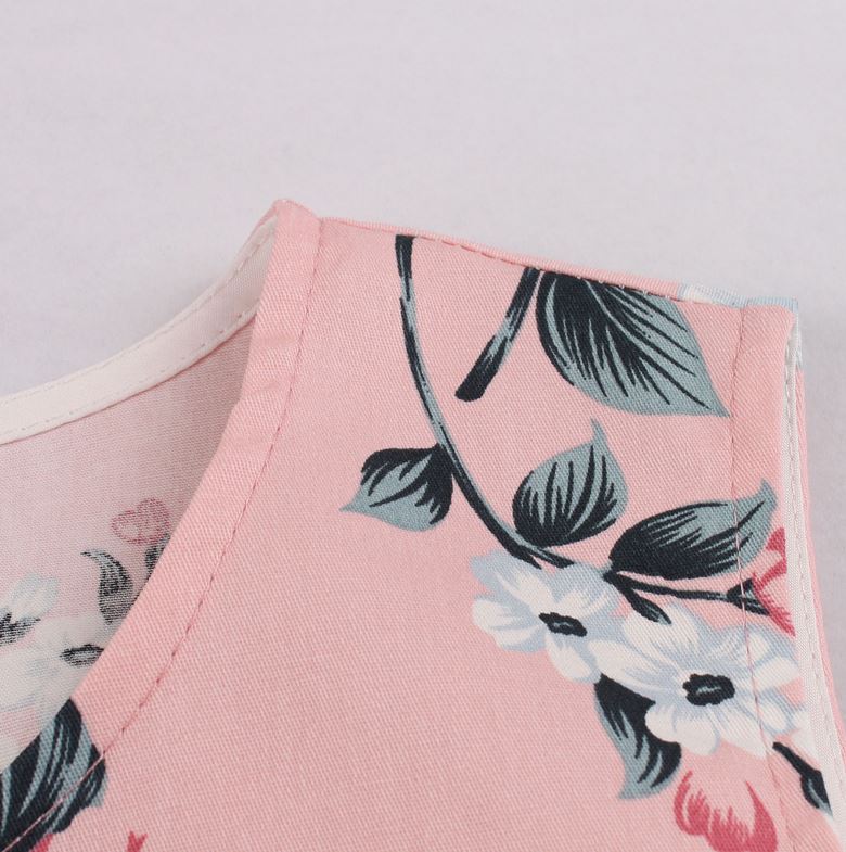 Vestido Vintage Rosa Hepburn