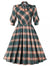 Vestido Vintage De Invierno A Cuadros