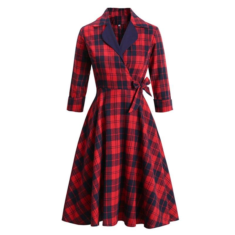 Vestido Vintage De Invierno De Algodón