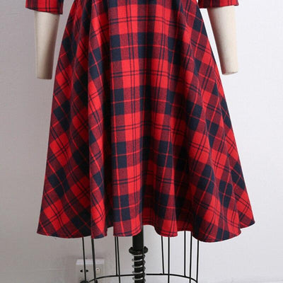 Vestido Vintage De Invierno De Algodón