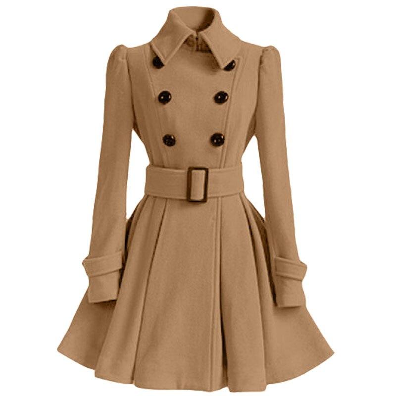 Vestido Vintage Invierno Lana Café
