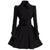 Vestido Vintage Invierno Lana Negro