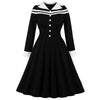 Vestido Vintage Invierno Negro
