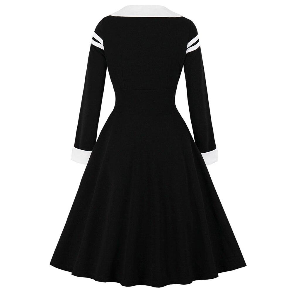 Vestido Vintage Invierno Negro