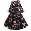 Vestido Vintage Invierno Navidad Negro
