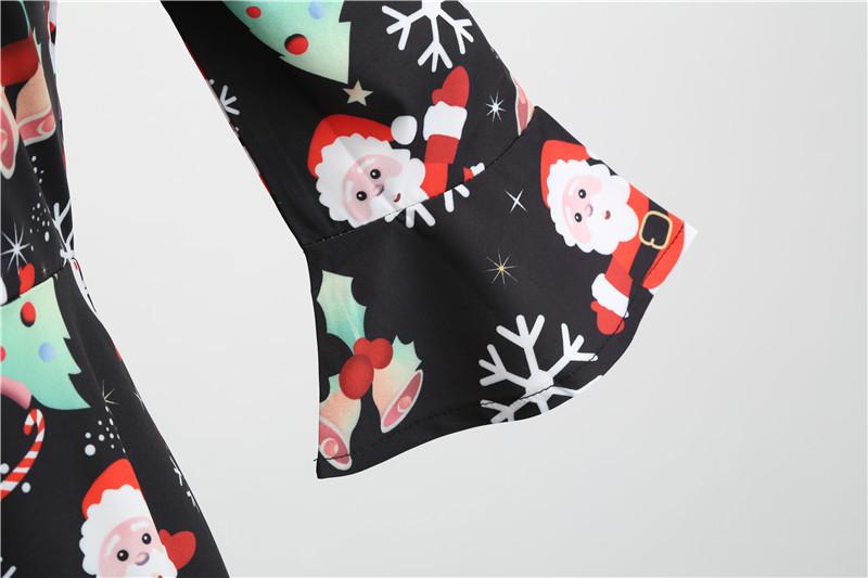 Vestido Vintage Invierno Navidad Negro