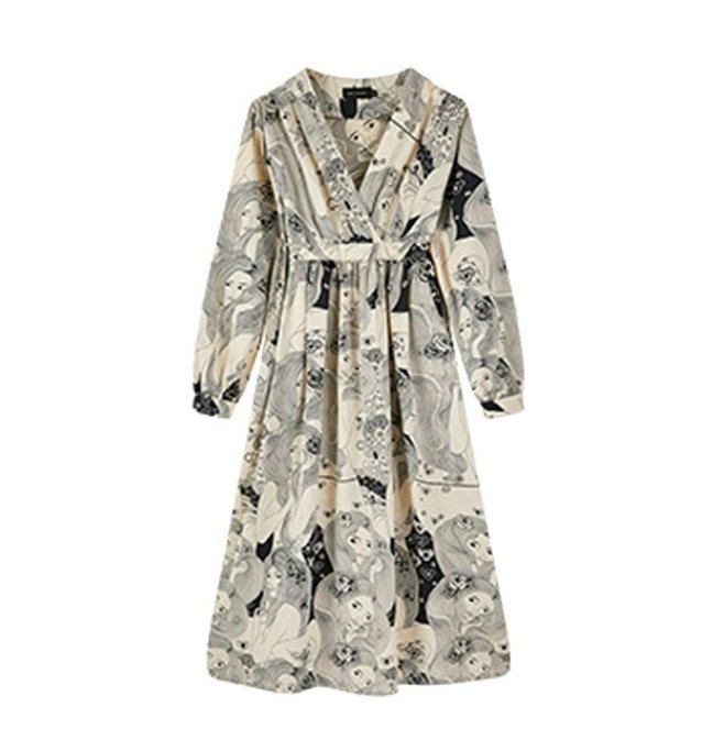 Vestido Invitada Boda Vintage Gris