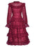 Vestido De Invitada Boda Vintage Burdeos