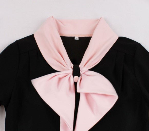 Vestido Vintage Cuadros Negro