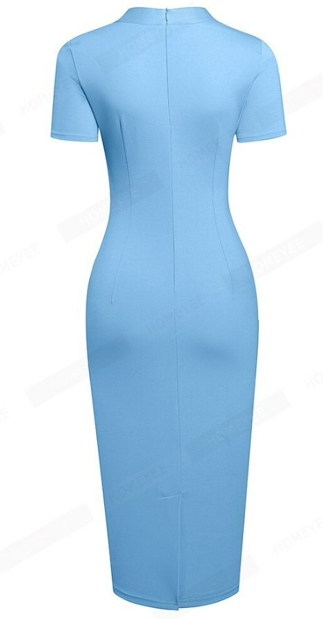 Vestido Vintage Día Azul