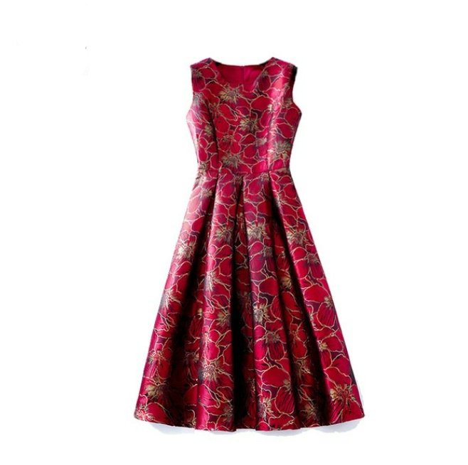 Vestido De Día Morado Vintage