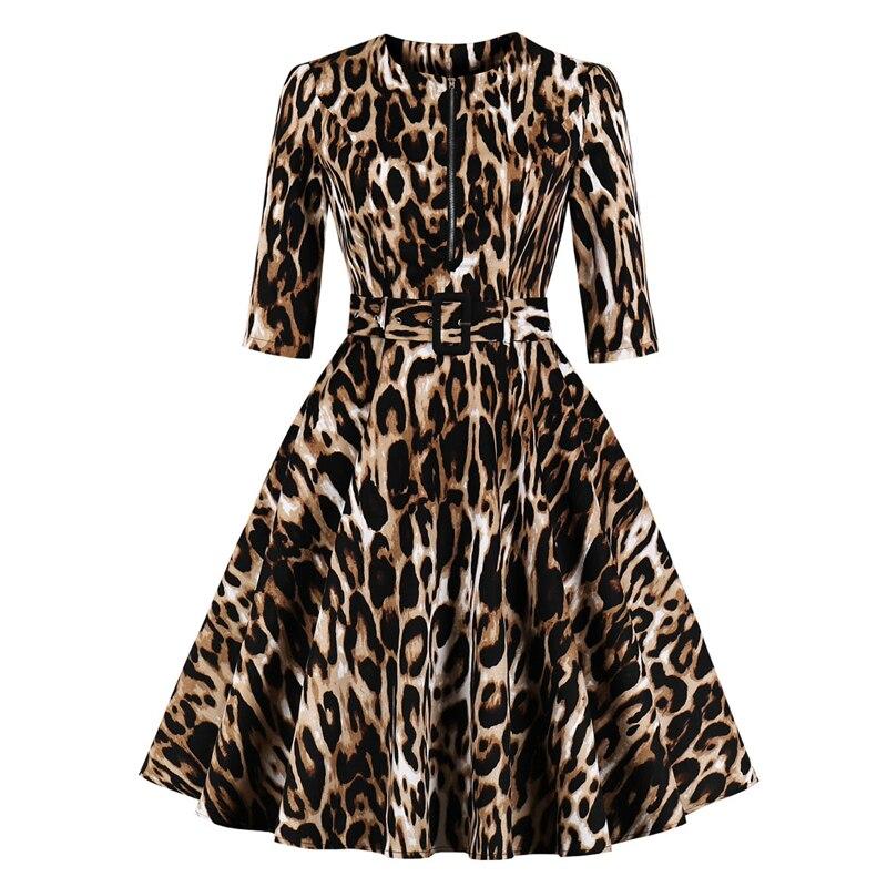 Vestido De Leopardo De La Vendimia