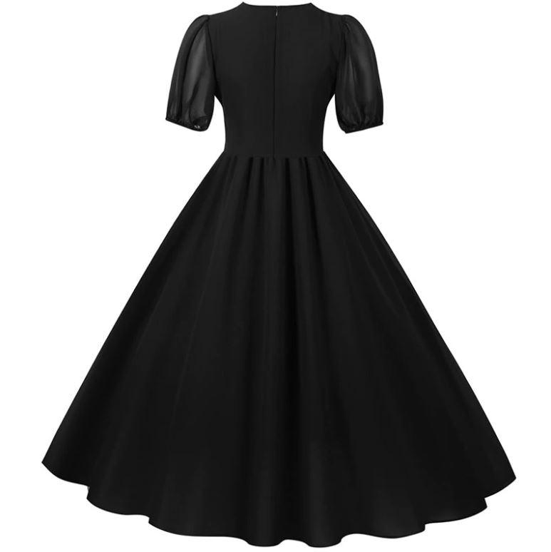 Vestido Largo Vintage 50s Negro