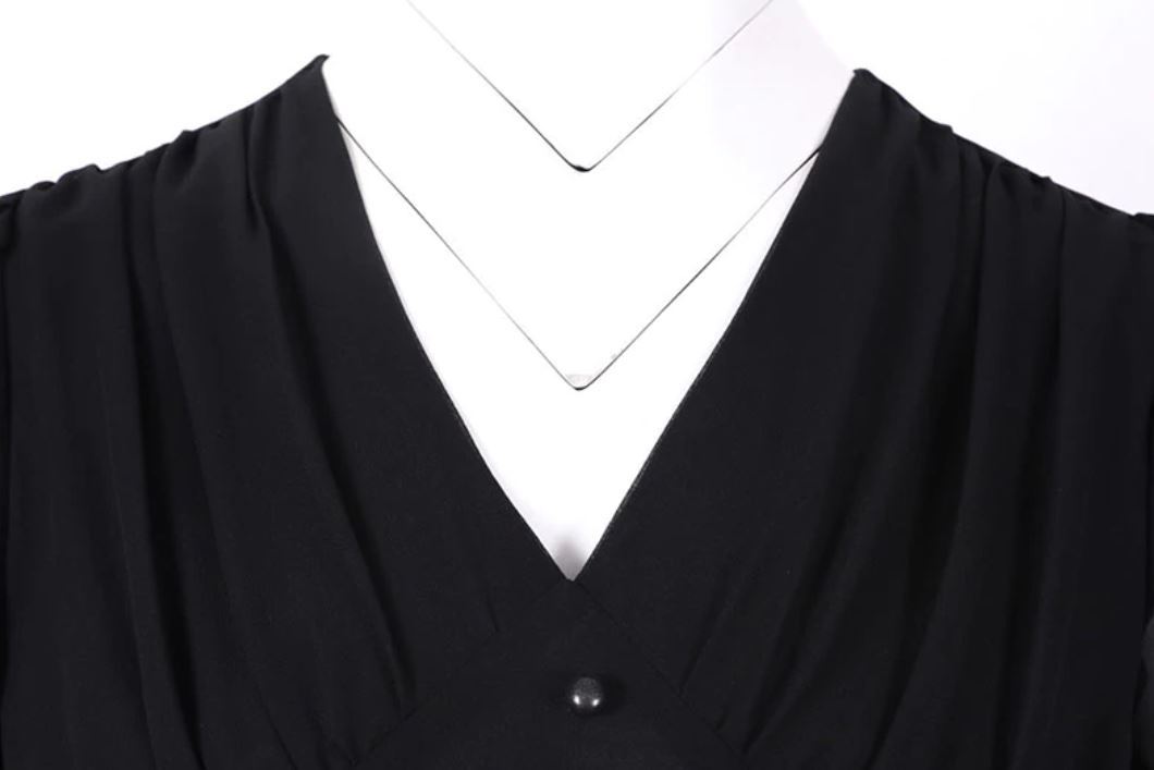 Vestido Largo Vintage 50s Negro