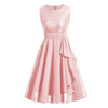 Vestido Largo Vintage 50s Rosa