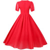 Vestido Largo Vintage 50s Rojo